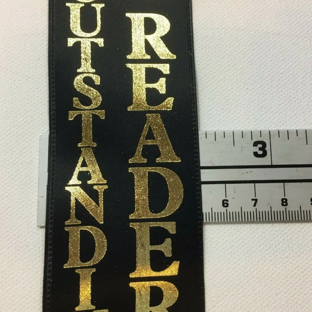 Affluence Unlimited Outstanding Reader Black Gold Ribbon Bookmark 8